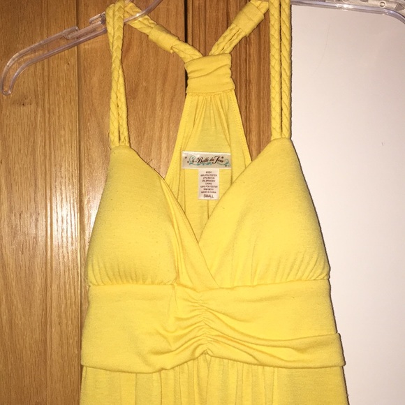 Belle du Jour empire waist tie back mini dress size Small - Picture 6 of 7